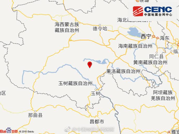 中国地震台网正式测定
