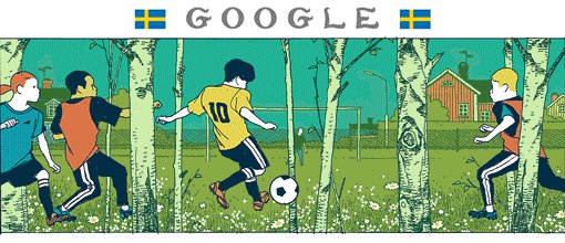 不同地区的世界杯Doodle   #有新的GoogleDoodle