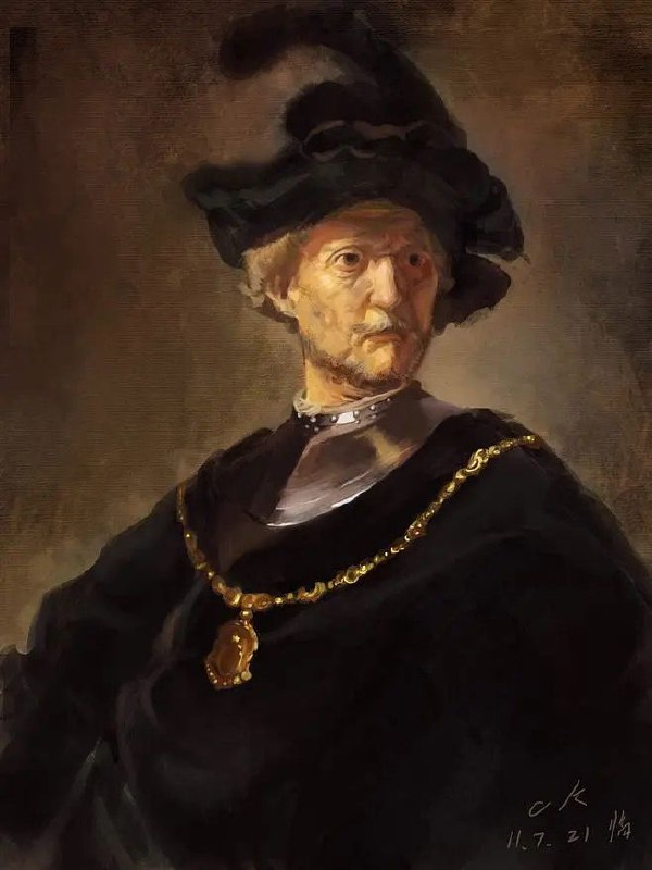 在摄影手法里，有种光叫伦勃朗光，是一种挂在人脸左/右前方45°上空的侧光源，也就是自然界上午9点，下午16点左右的太阳