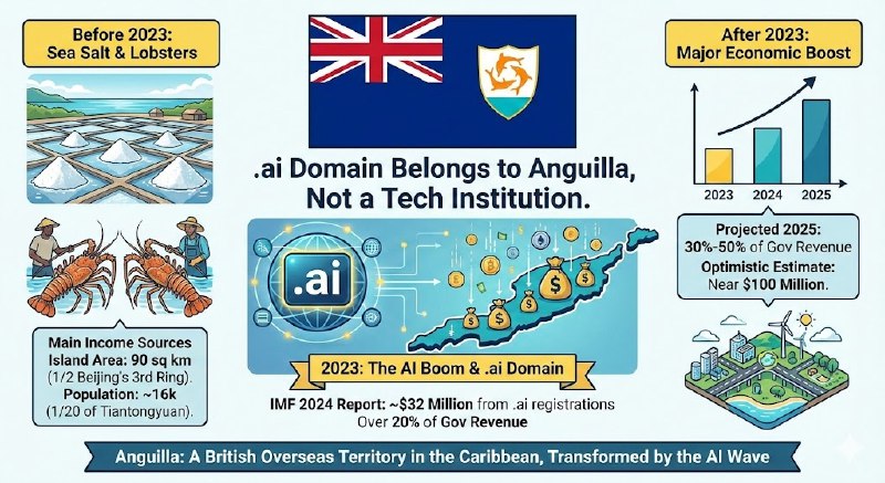 .ai 域名不属于科技机构，属于安圭拉国